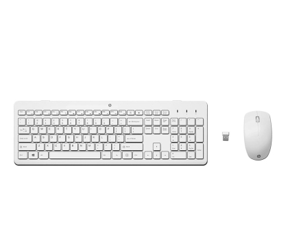Zestaw (Mysz + Klawiatura) HP 230 Wireless Mouse + Keyboard Combo (Biały)